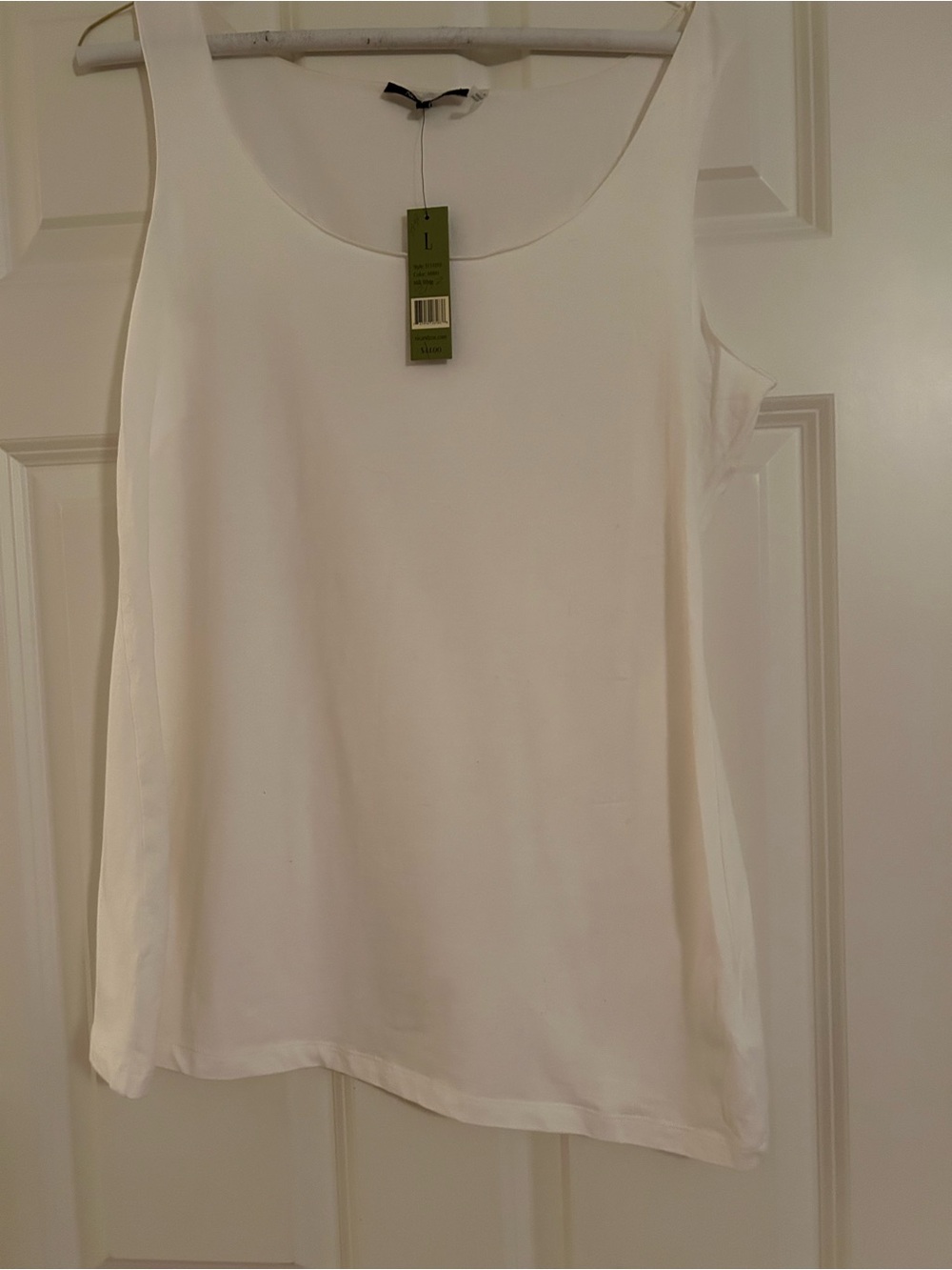 Nordstrom White Scoop Neck Sleeveless Tank